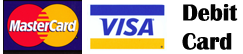 master Card, Visa, Debit